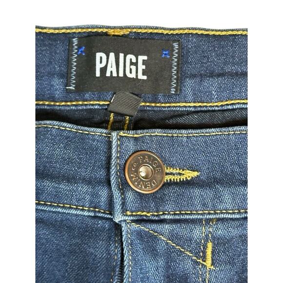 Paige Federal Straight Jeans Size 32x28 Men Dark Blue Stretch - Picture 3 of 13